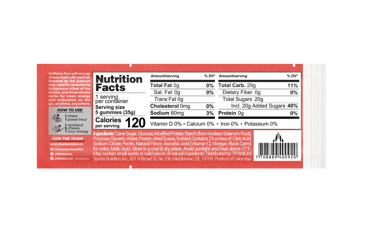 Soft Energy Chews, Guava Brava