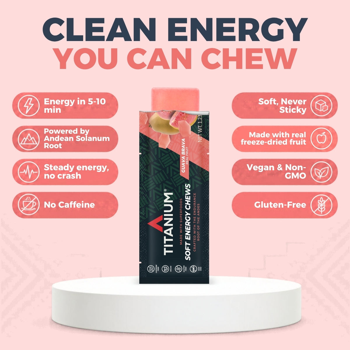 Soft Energy Chews, Guava Brava