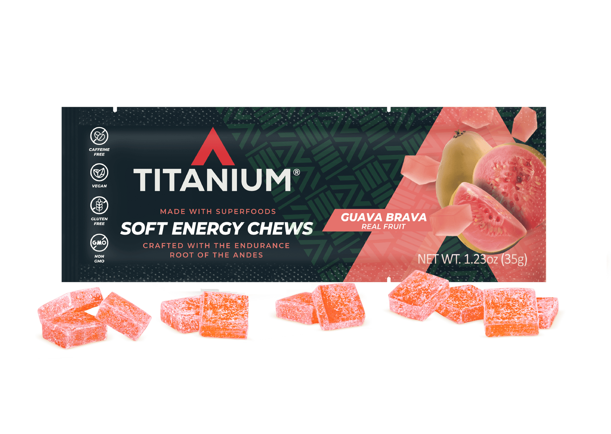 Soft Energy Chews, Banana Latte (+75mg Caffeine) - US - TITANIUM
