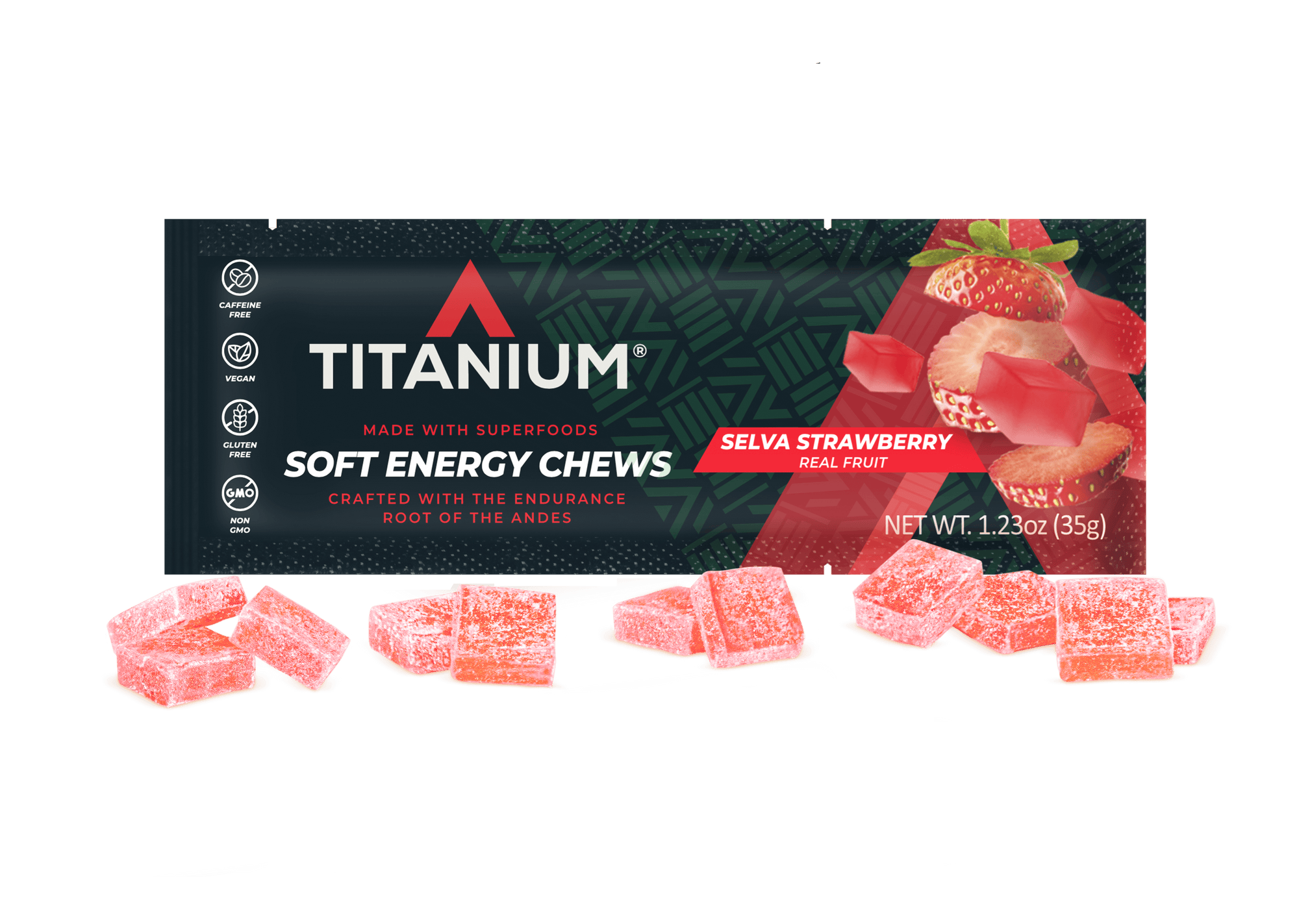 Soft Energy Chews, Selva Strawberry - US - TITANIUM Sports Nutrition Soft Energy Chews, Selva Strawberry - US - TITANIUM Sports Nutrition