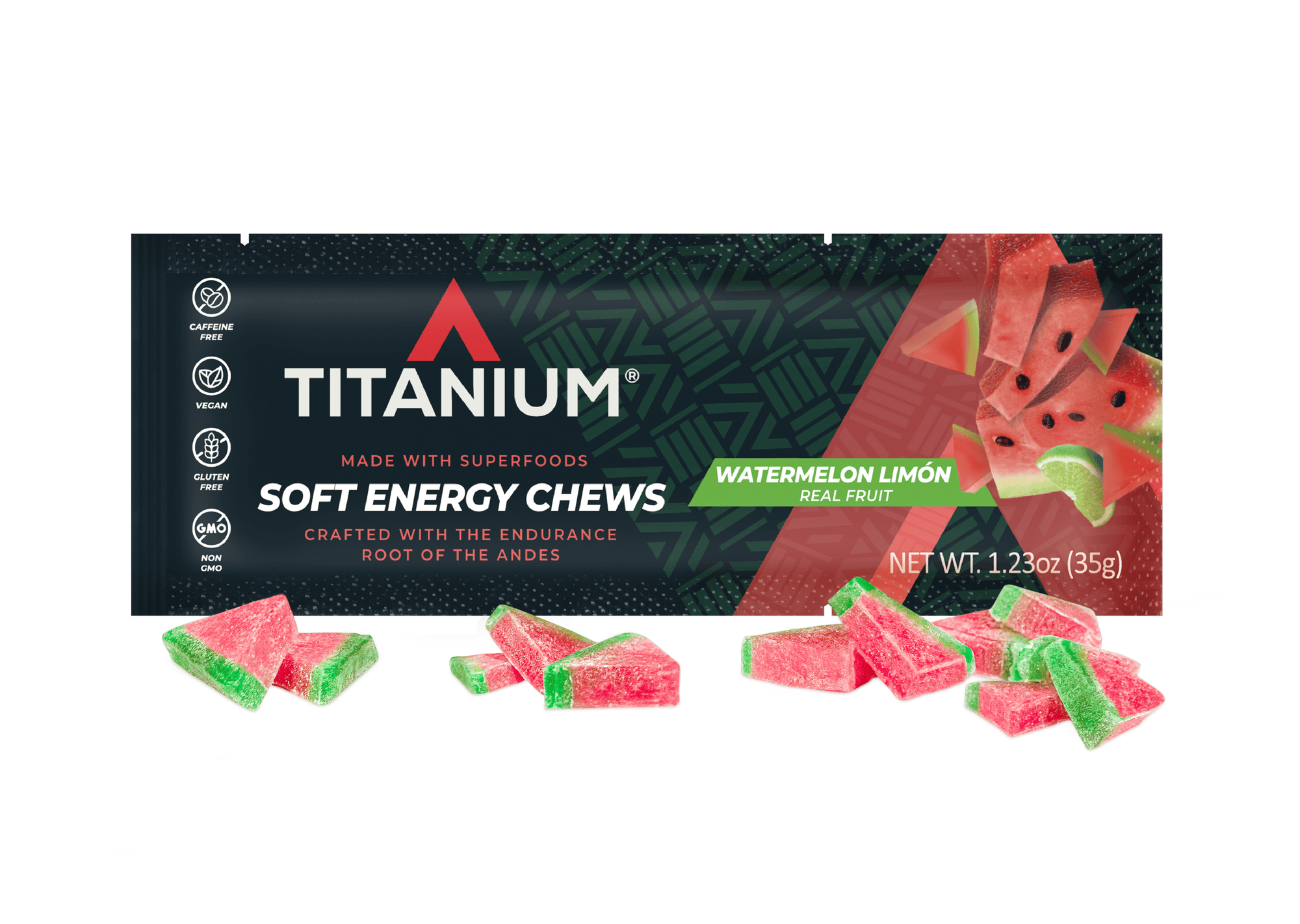 Soft Energy Chews, Andina Green Apple - US - TITANIUM Sports Nutrition