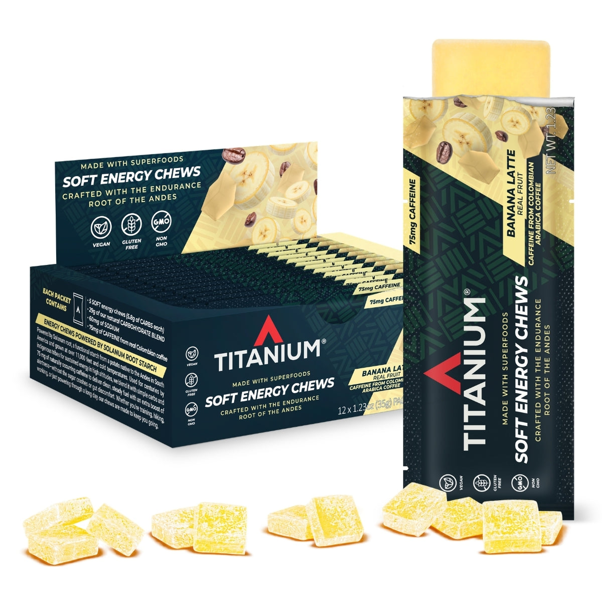 Soft Energy Chews, Banana Latte (+75mg Caffeine)