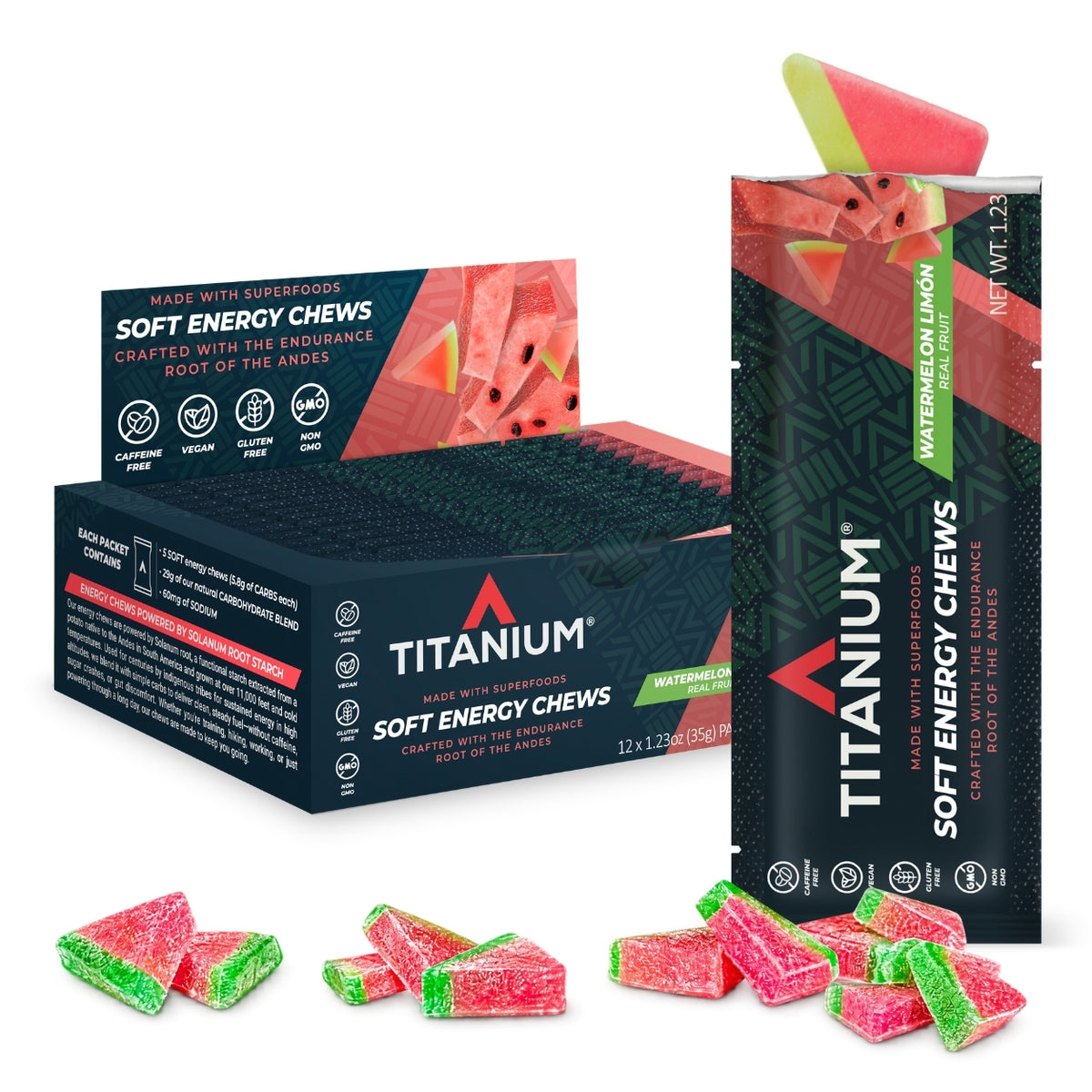 Soft Energy Chews, Watermelon Limon