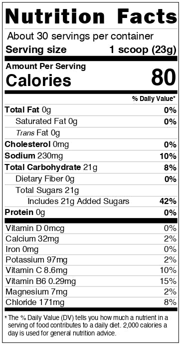 POWER HYDRATION MIX, 24.7 Oz. Bag